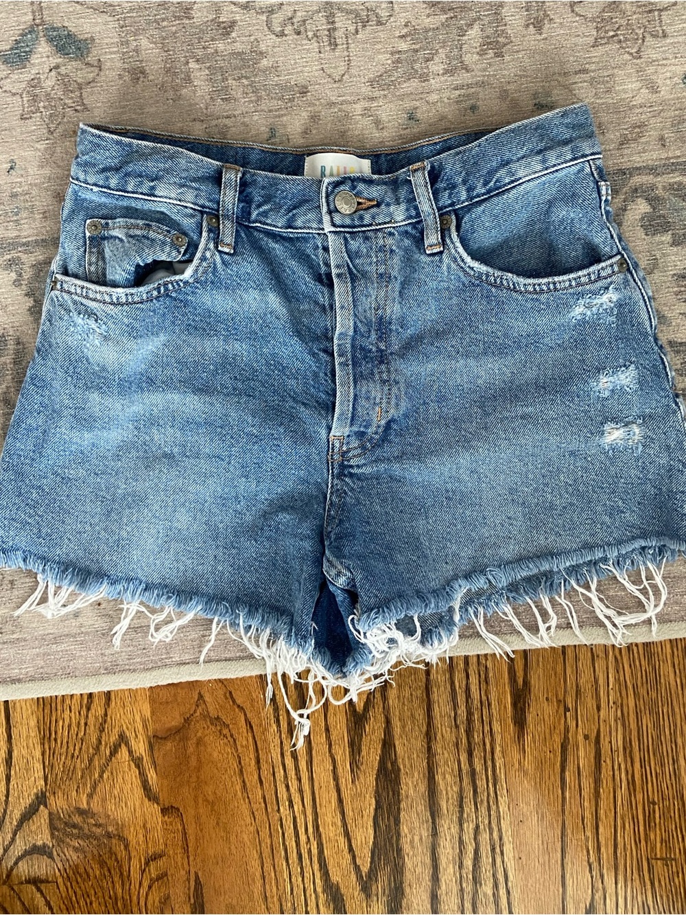 Rails Fairfax High Rise Cutoff Denim Shorts 27